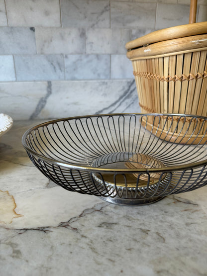 Silver Oval Basket