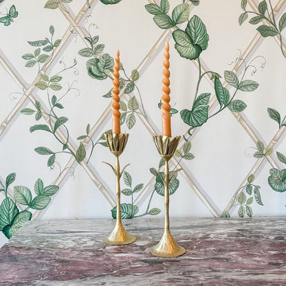 Gold Petal Candleholder