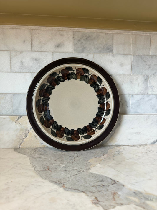 Brown Hand Painted Platter