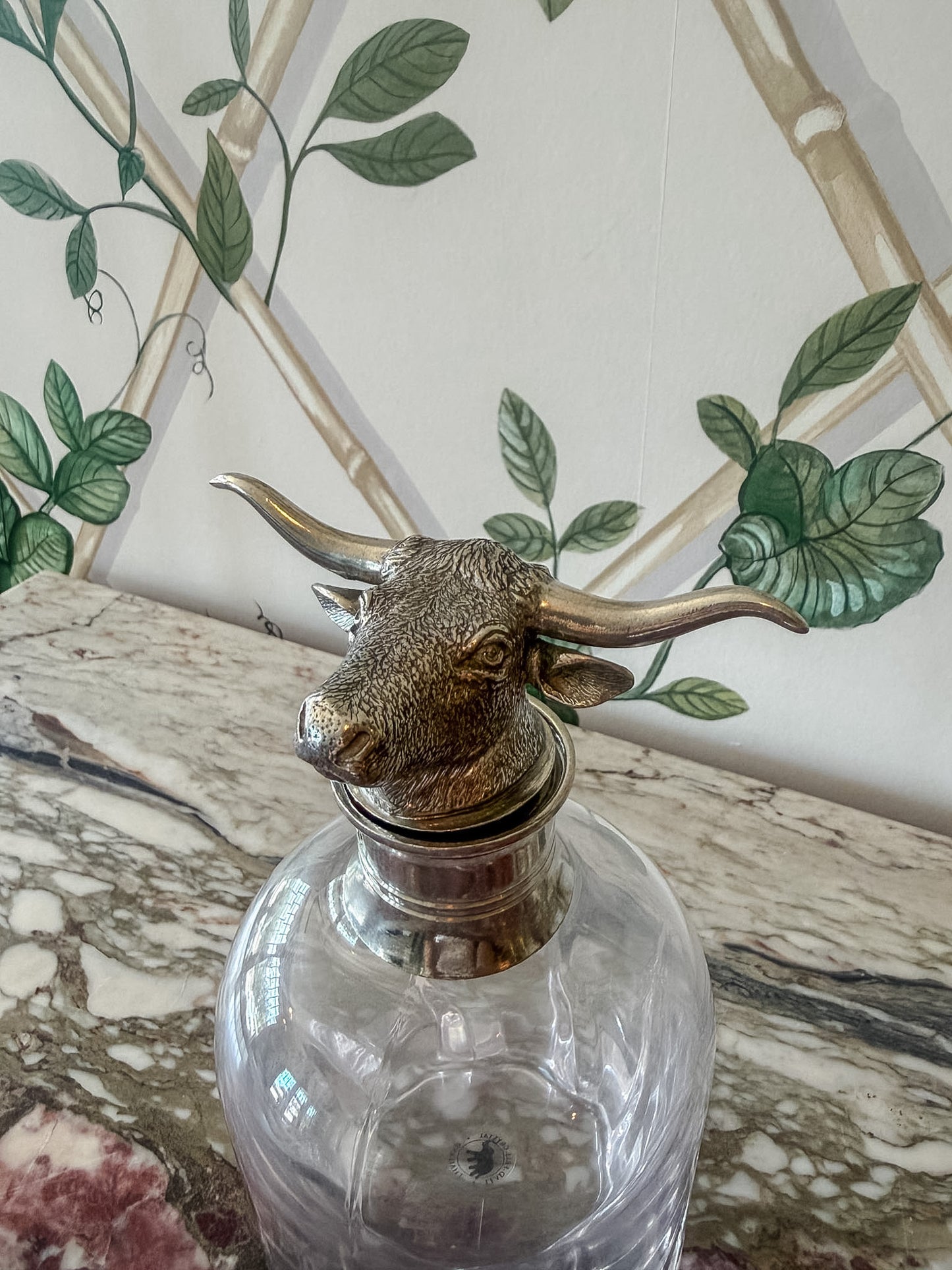 Crystal Longhorn Decanter