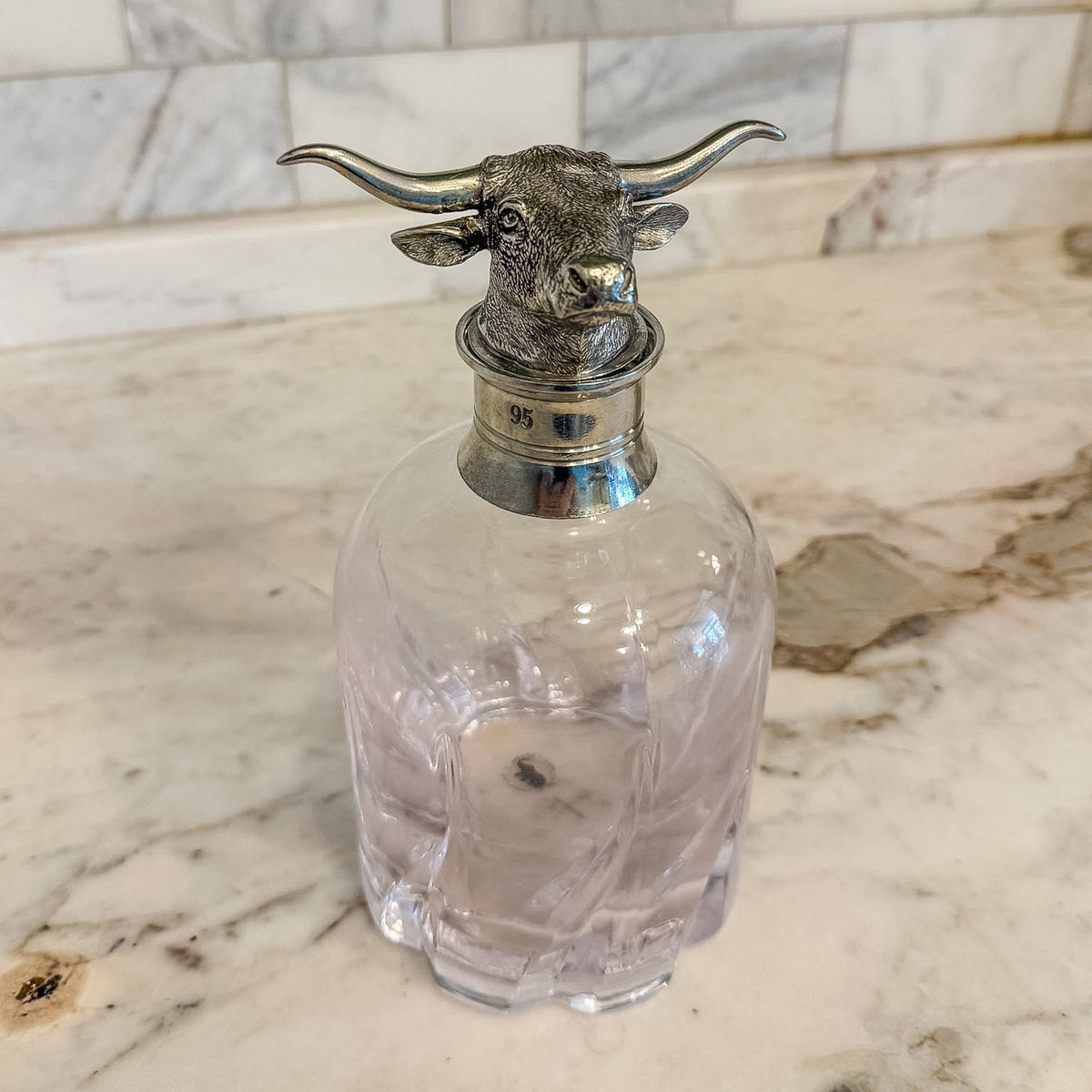 Crystal Longhorn Decanter