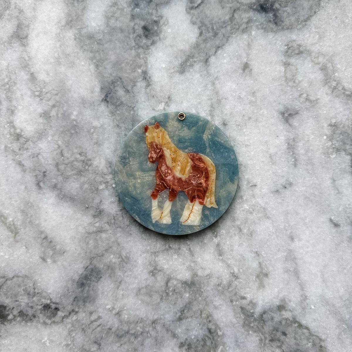 Handpainted Horse Compact