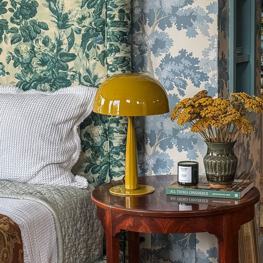 Chartreuse Mushroom Table Lamp