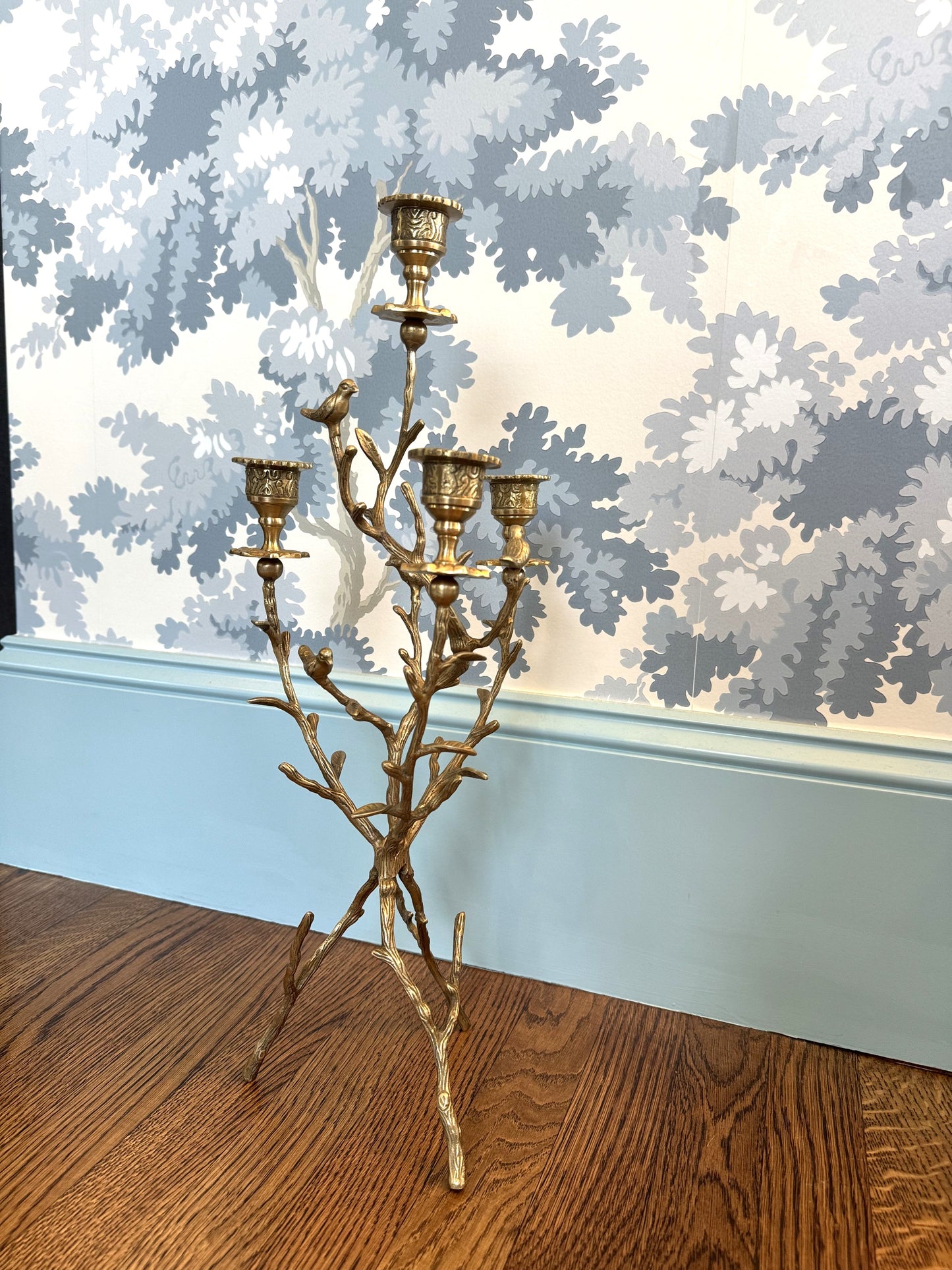 Tree and Bird Candelabra