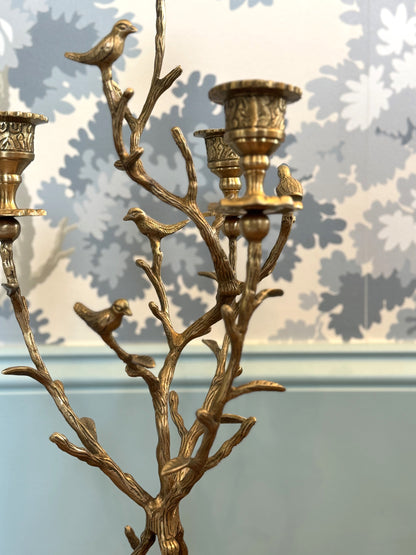 Tree and Bird Candelabra