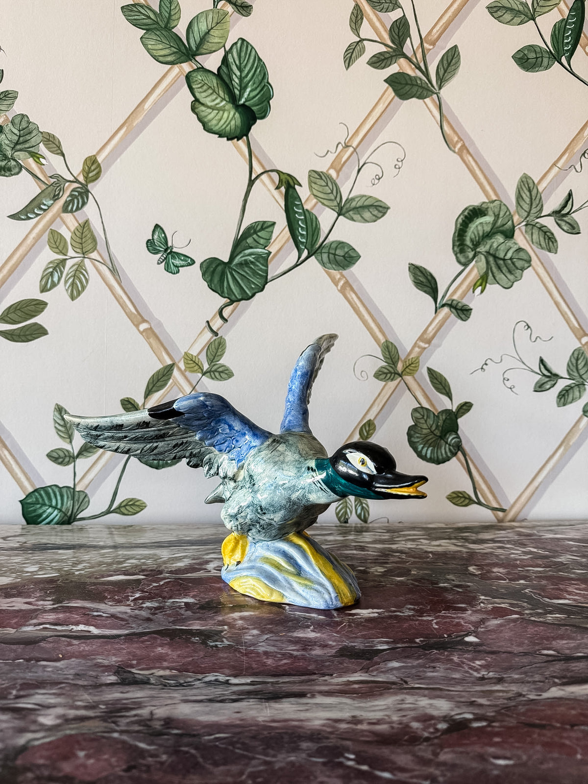 Signed Hand-painted Stengl Duck #3443
