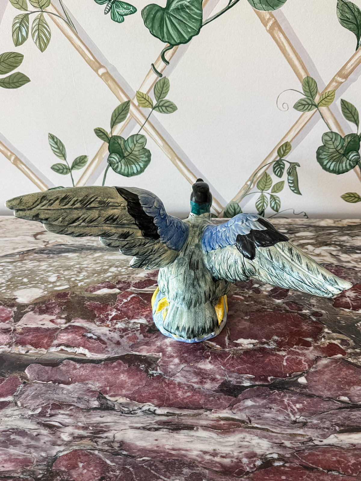 Signed Hand-painted Stengl Duck #3443