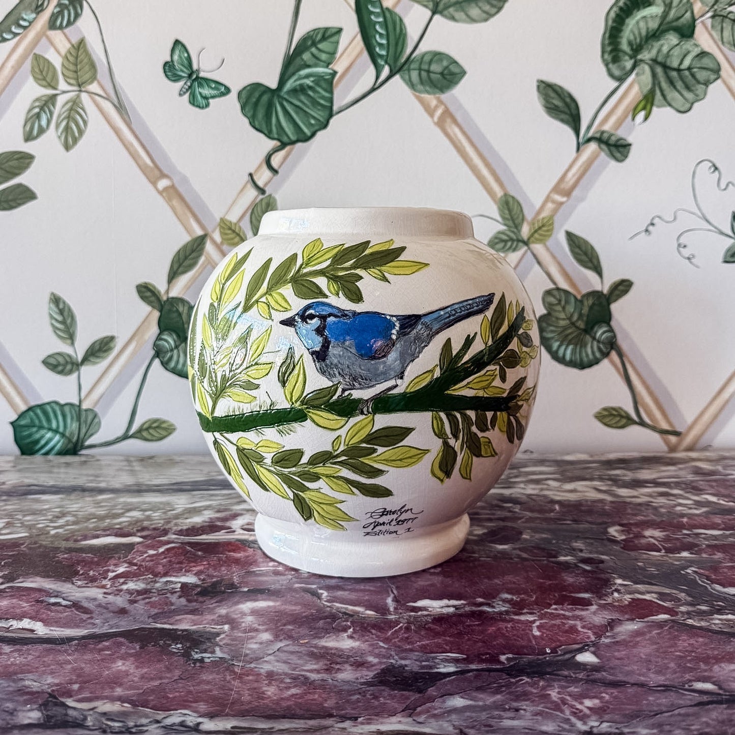 Bird Pot with Drainage Hole