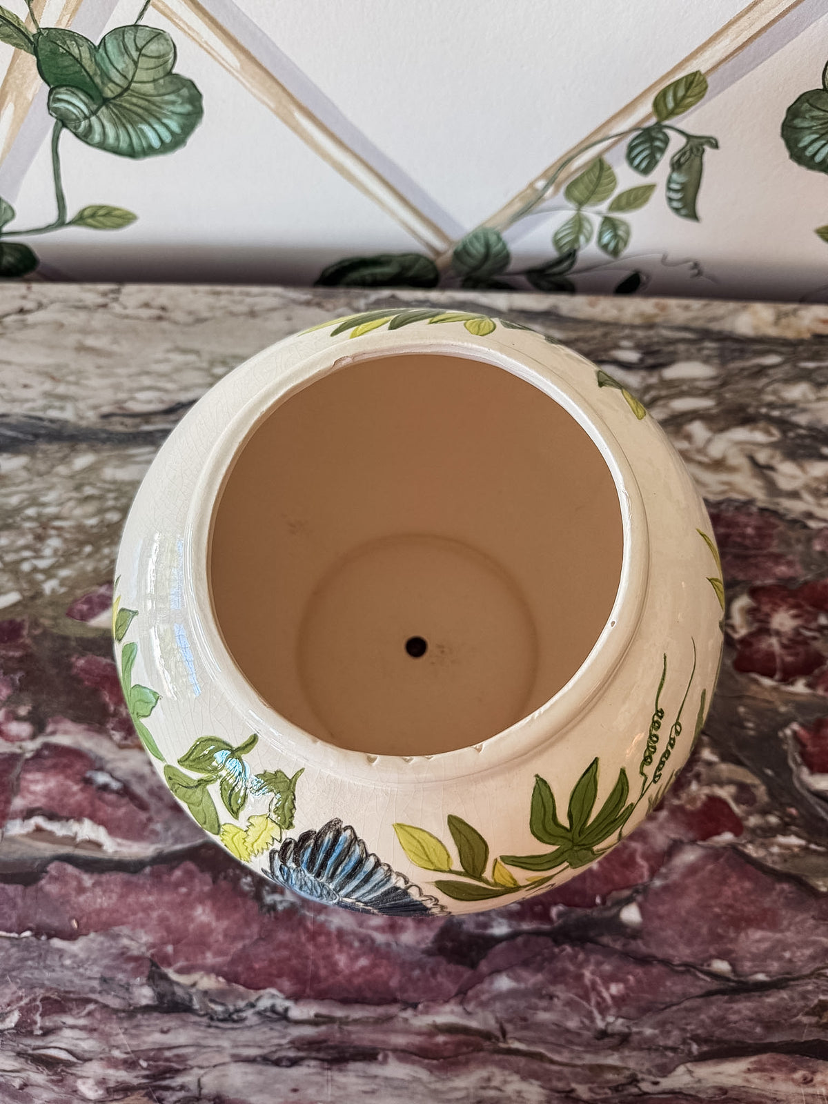 Bird Pot with Drainage Hole