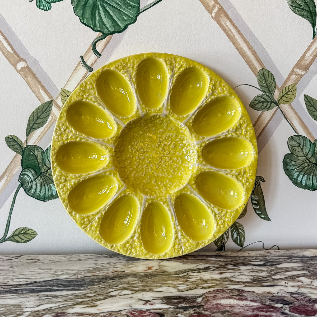 Yellow Egg Plate