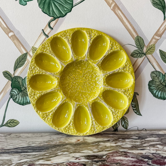 Yellow Egg Plate - OAKSTREET SHOPPE