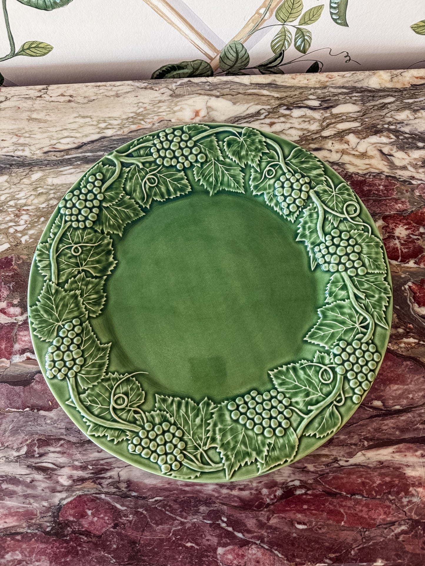 13" Platter - Grape Green by Bordallo Pinheiro
