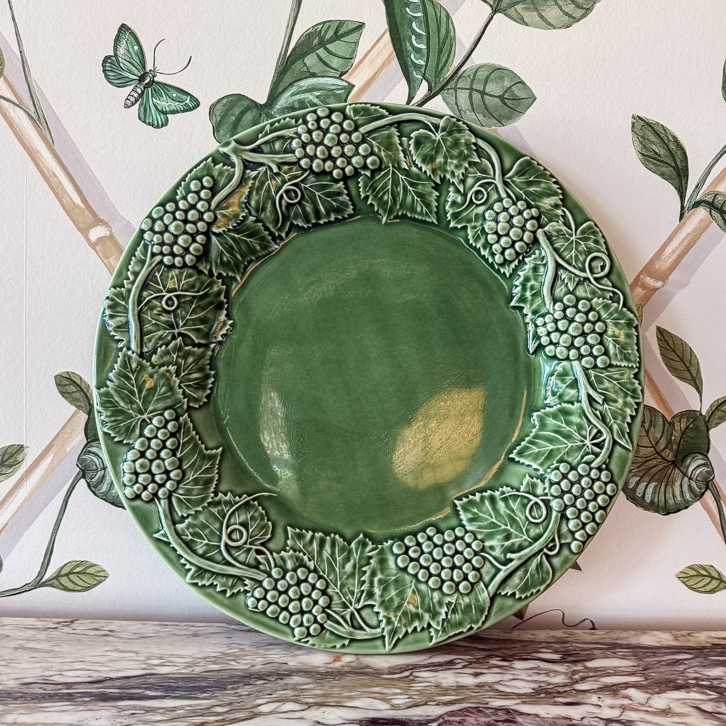 13" Platter - Grape Green by Bordallo Pinheiro