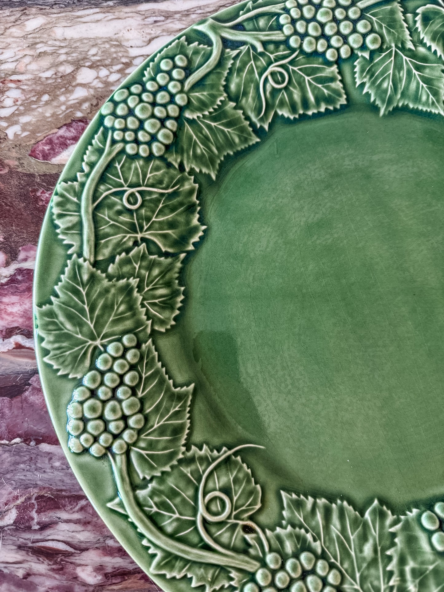 13" Platter - Grape Green by Bordallo Pinheiro