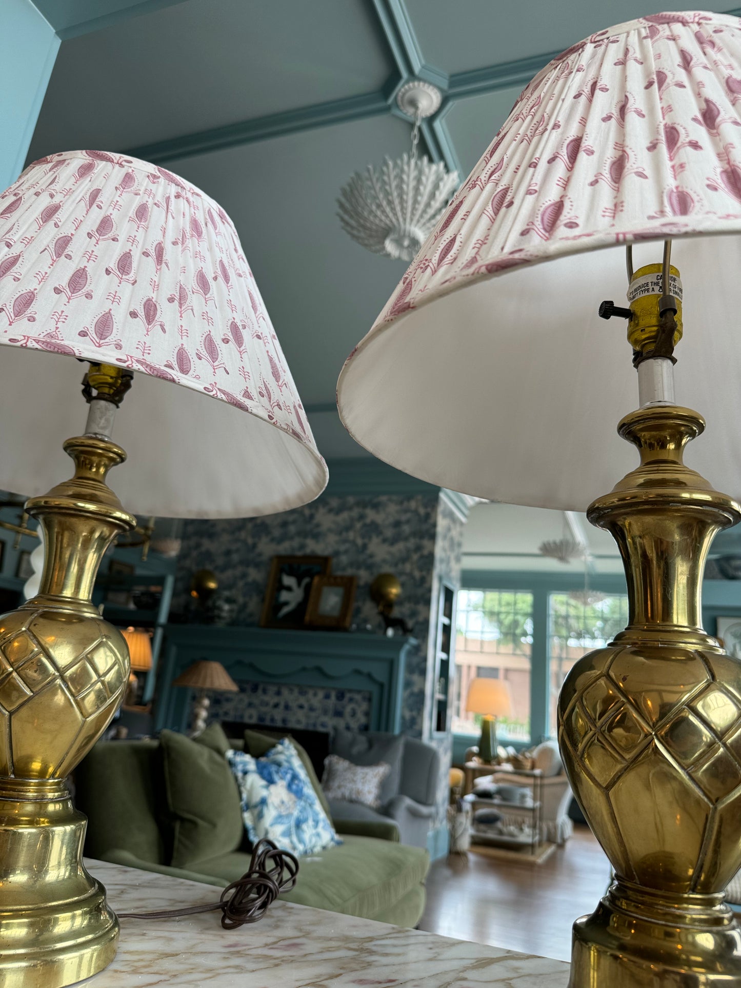 Heavy MCM Brass Lamp