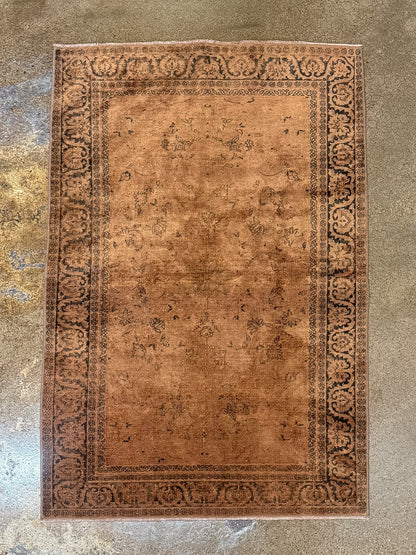 Antique Persian (3x5) Terracotta Overdyed Rug