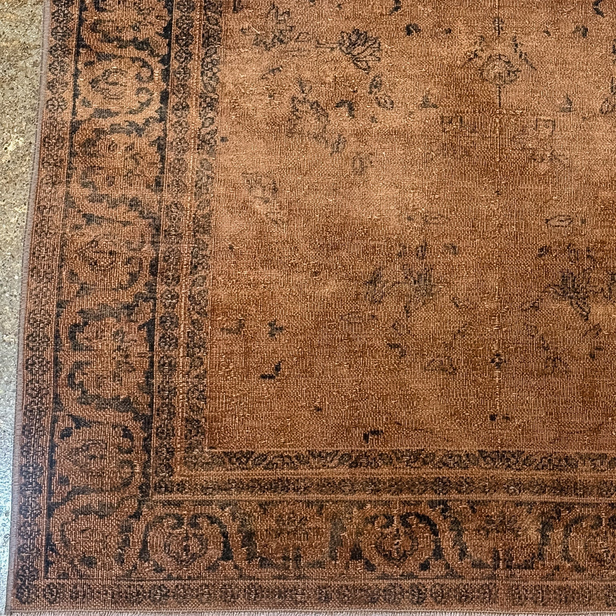 Antique Persian (3x5) Terracotta Overdyed Rug