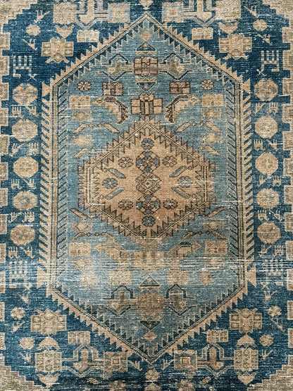 Antique Persian (4x7) Indigo Rug