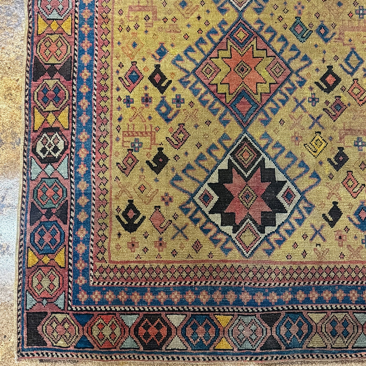 Antique Caucasus (4x5) Hand-Knotted Rug