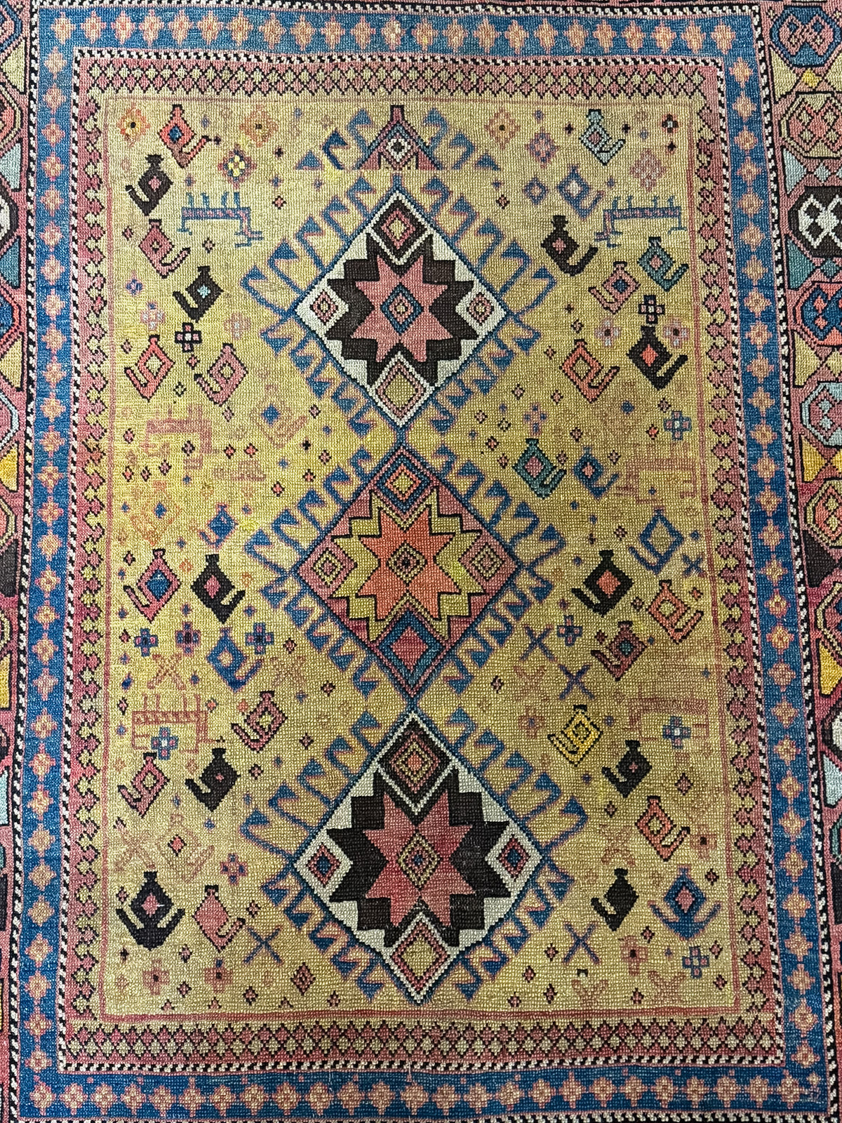 Antique Caucasus (4x5) Hand-Knotted Rug