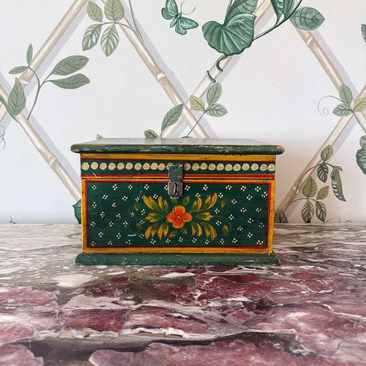 Green Painted Box