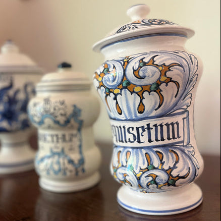 Castelli Apothecary Jar, "Equisetum"