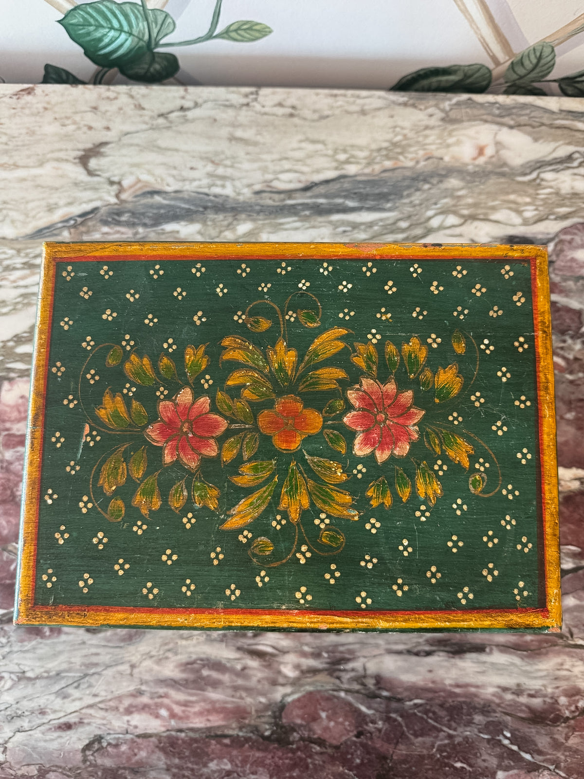 Green Painted Box