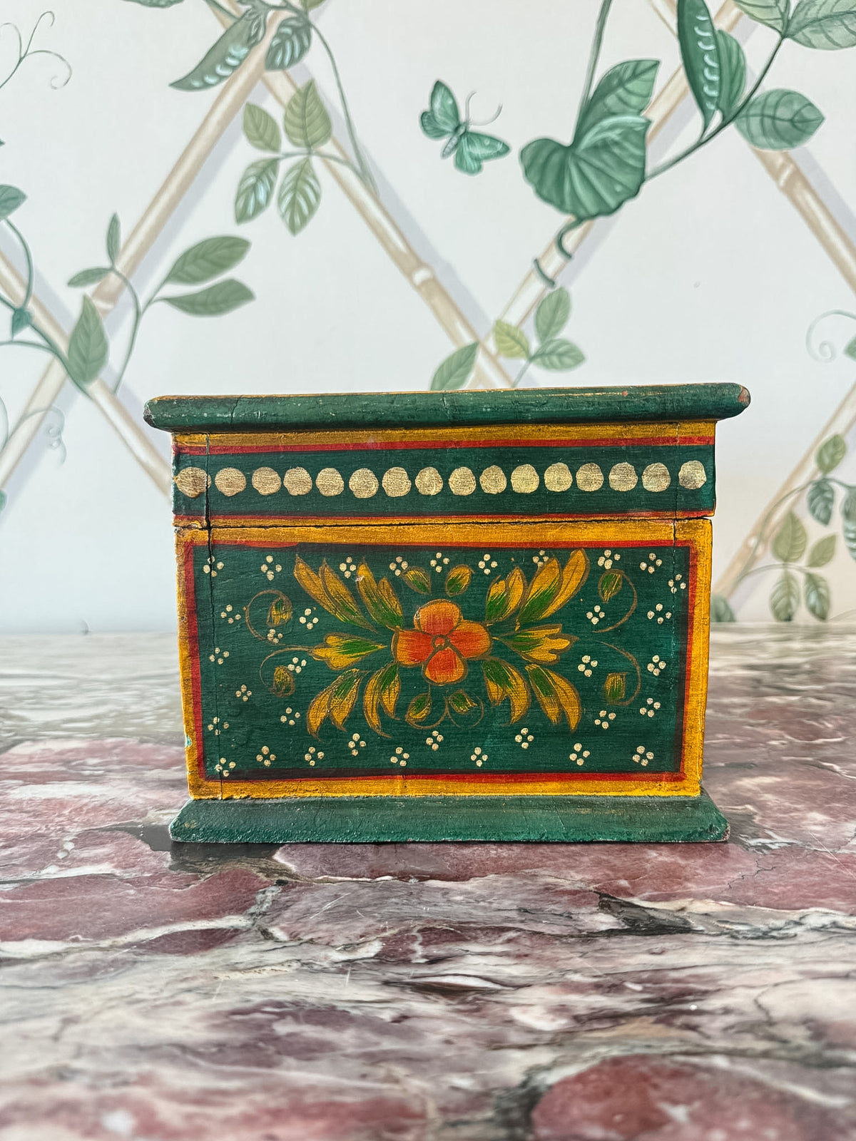 Green Painted Box
