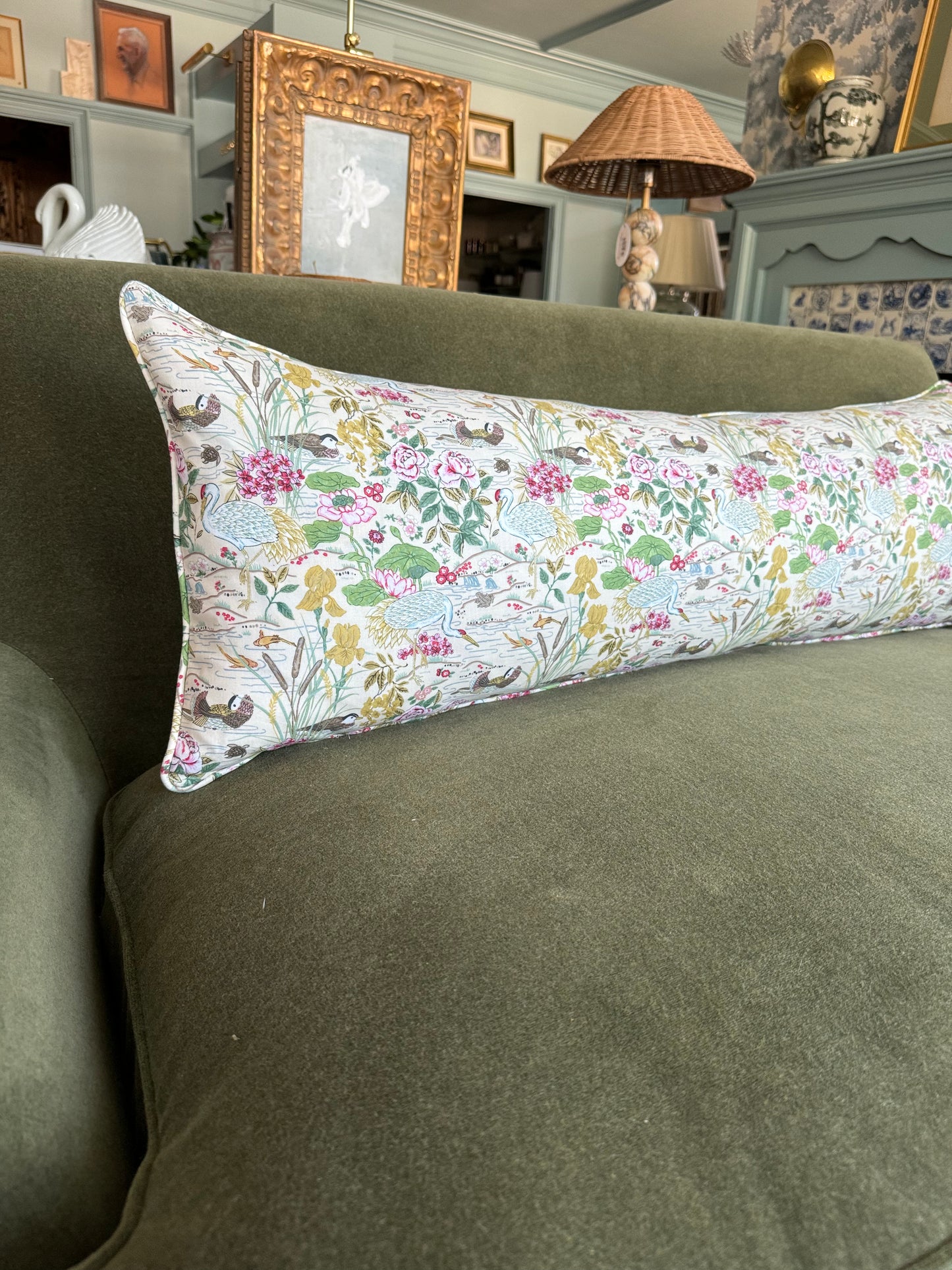 Chinoiserie Lumbar Pillow