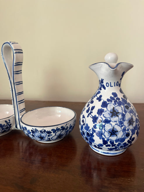 Castelli Maiolica Oil & Vinegar Cruet Set