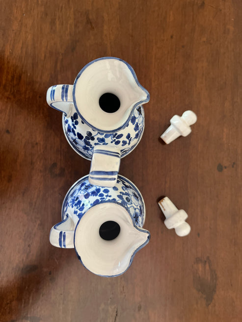 Castelli Maiolica Oil & Vinegar Cruet Set