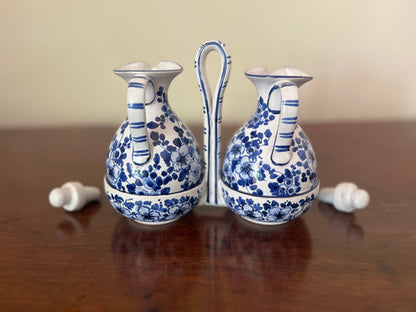 Castelli Maiolica Oil & Vinegar Cruet Set