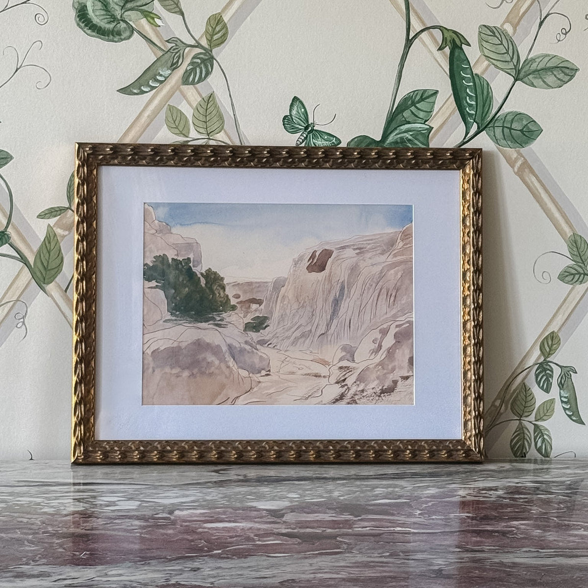 Rocky Valley of Mosta, Framed Print