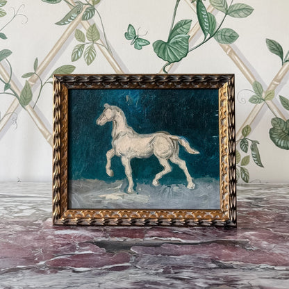 Plaster Statuette of a Horse, Board Print