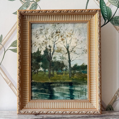 Two Trees, Framed Board Print