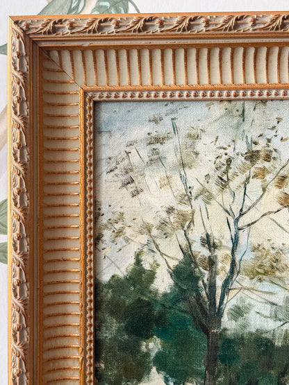 Two Trees, Framed Board Print