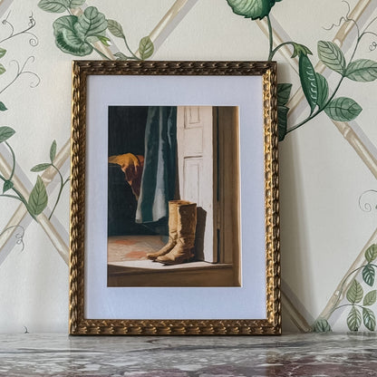 Boots by the Door, Framed Print