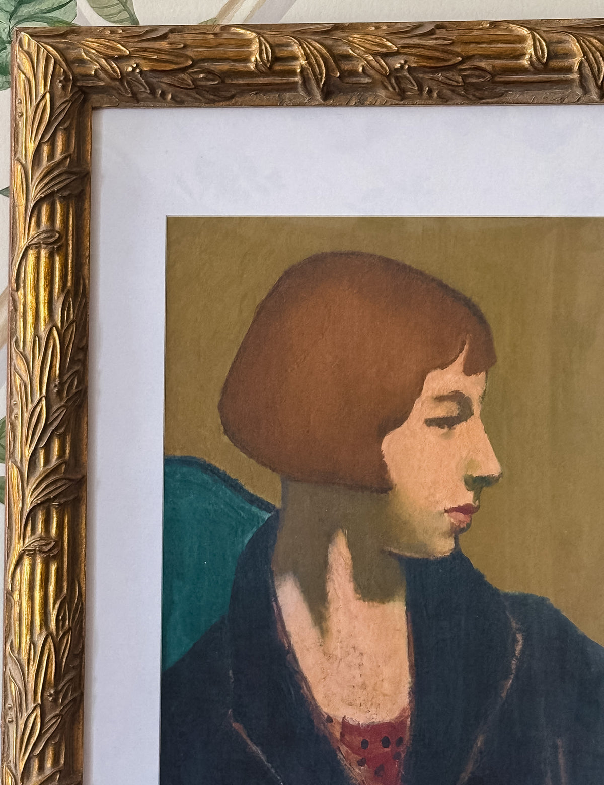 Woman in Black Jacket, Framed Print