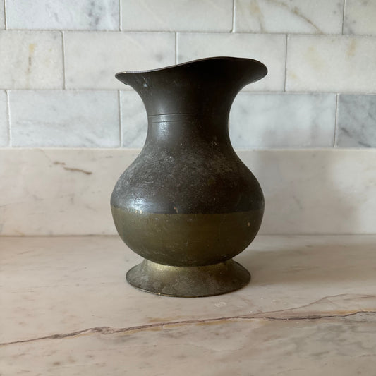 Brass Vase with Patina