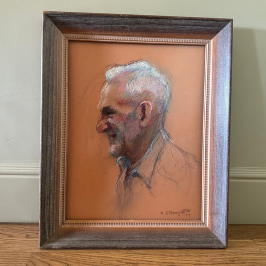 "Gramps" Original Pastel