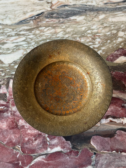 Footed Brass Dish