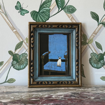 Vintage Framed Cat Print