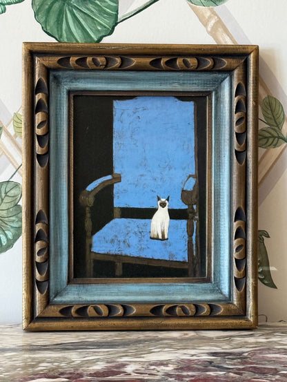 Vintage Framed Cat Print