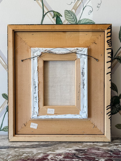 Framed scraggly Tree original Painting