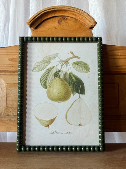 Pear Print in Hobnail Frame