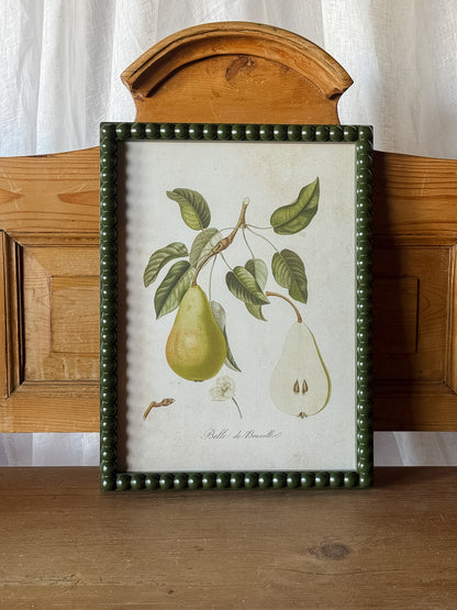 Pear Print in Hobnail Frame