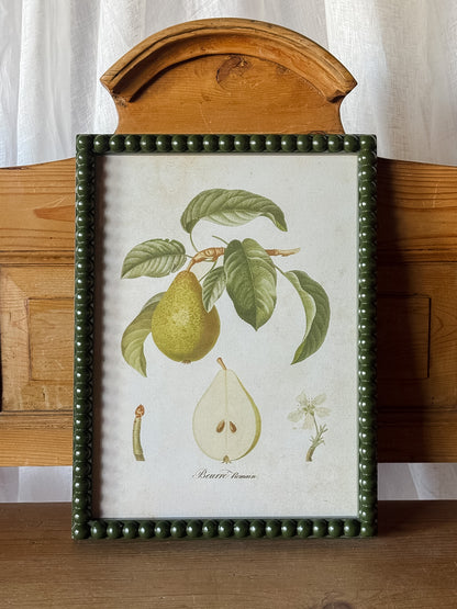 Pear Print in Hobnail Frame