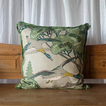 Grand Flying Ducks Pillow 24x24 - OAKSTREET SHOPPE