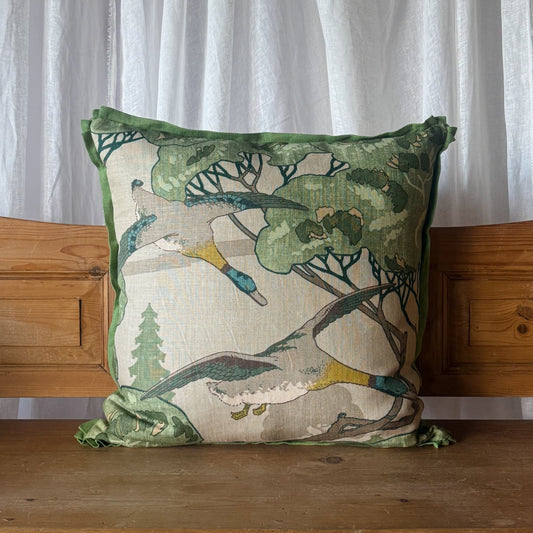 Grand Flying Ducks Pillow 24x24 - OAKSTREET SHOPPE