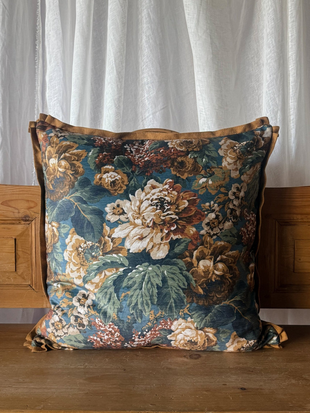 Josephine Peacock Pillow 22x22 - OAKSTREET SHOPPE